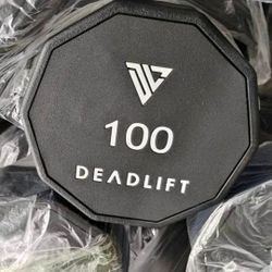 5-100 Urethane Dumbbell Set with 2 Racks,  New in Box 