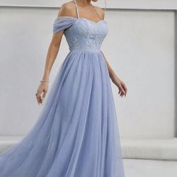Bridesmaid Dress - Baby Blue - XL - New