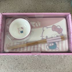 Hello Kitty Ceramic Sushi Plate 