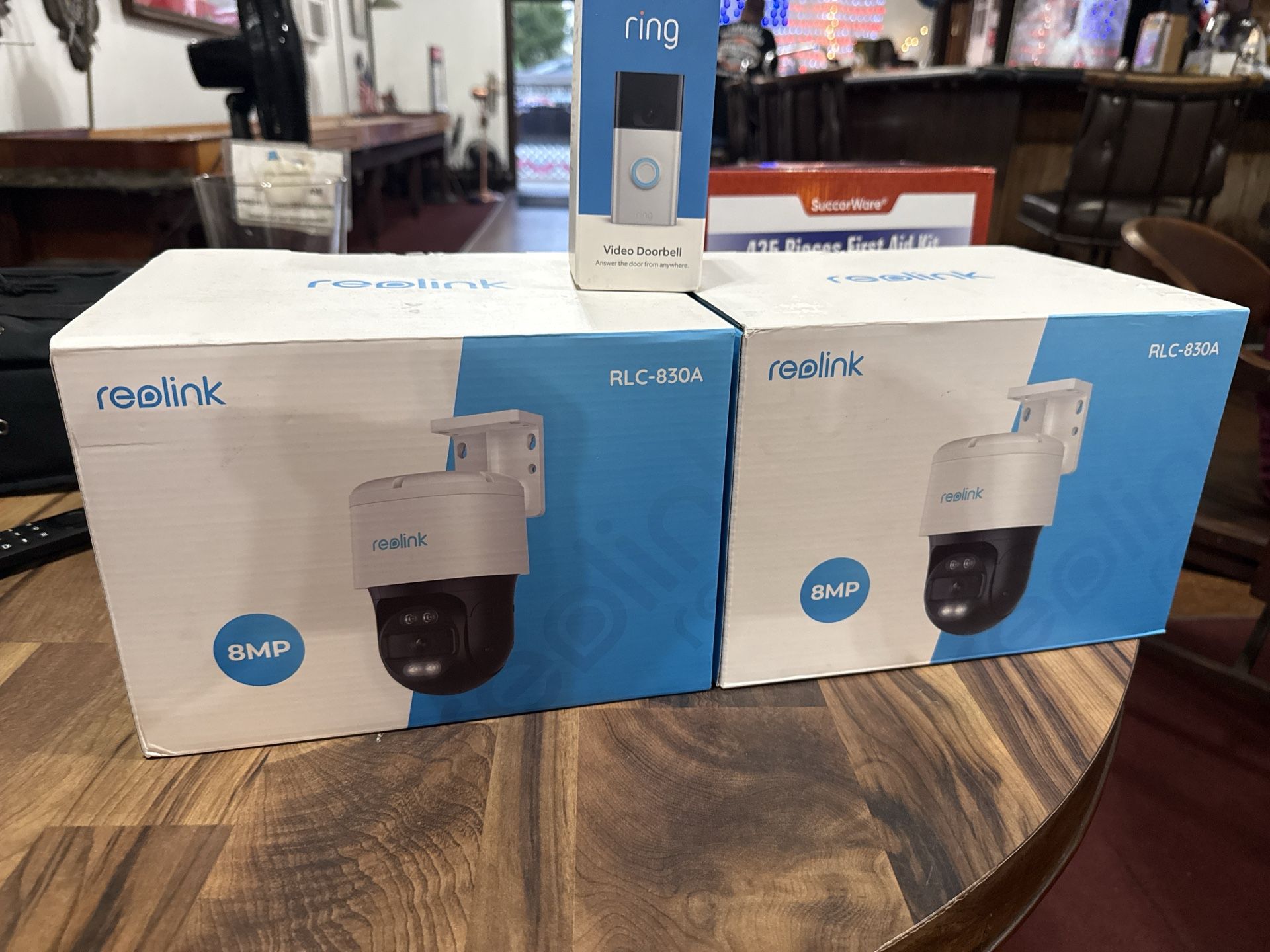 “Reolink RLC-830A 8MP Cameras (x2) + Ring Video Doorbell – Home Security Bundle