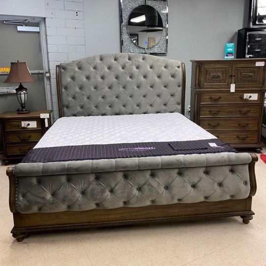 Brand New Bedroom Set Queen/King Bed Dresser Nightstand and Mirror Chest Options rachelle 