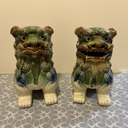 Ceramic Shisa Statues