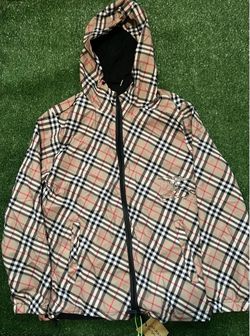 Burberry Plaid Hooded Jacket – Men’s Size M