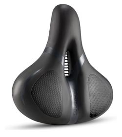Comfortable Bike Saddle Bike Seat Cushion for Men Women with Dual Shock Absorbing Ball Memory Foam