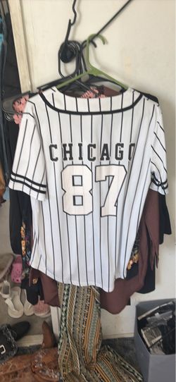 Chicago 87 Pinstripe Baseball Jersey
