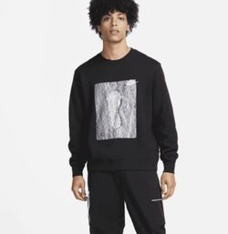 Nike Zero Gravity Crew Sweatshirt Black DD6059-010 Size Large