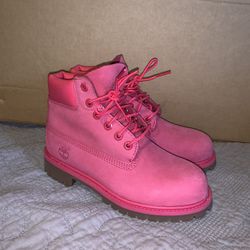 Pink Timberland Boots size 1.5