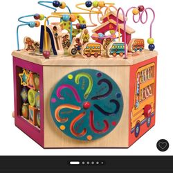 toys Wooden Activity Cube - Youniversity: Educational Fine Motor Skills Play Center for Babies & Toddlers