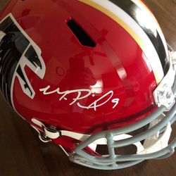 Michael penix  jr signed Atlanta falcons rep helmet