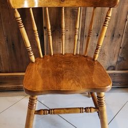 Vintage Maple Dining Chairs Set Of 4
