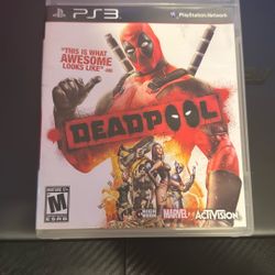 Rare Deadpool PS3 Game In Excellent Condition