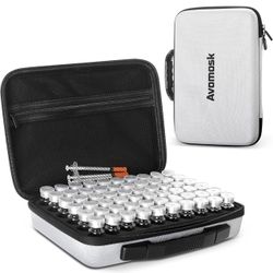 60 Slots 10ml Peptide Case, Peptide Storage Case for Fridge and Travel, Fits 5ml 10ml Standard Vials (Case Only)