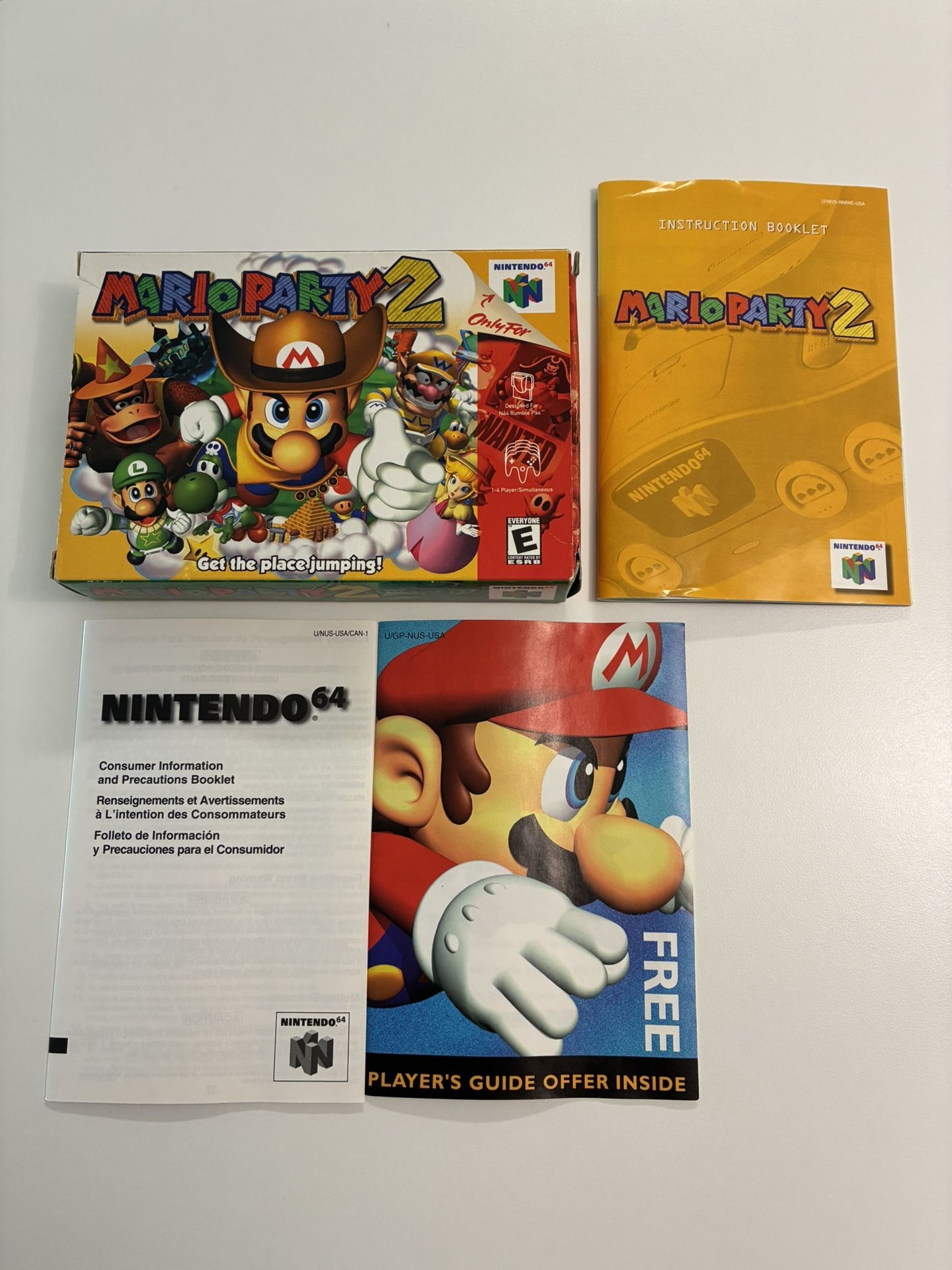 Box and Manual Only - Mario Party 2 for Nintendo 64