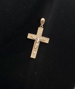 Real 10K Gold Cross Pendant | 3.4g | Ready to Wear