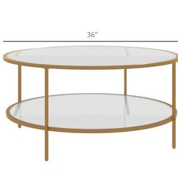 Glass Coffee Table Round 