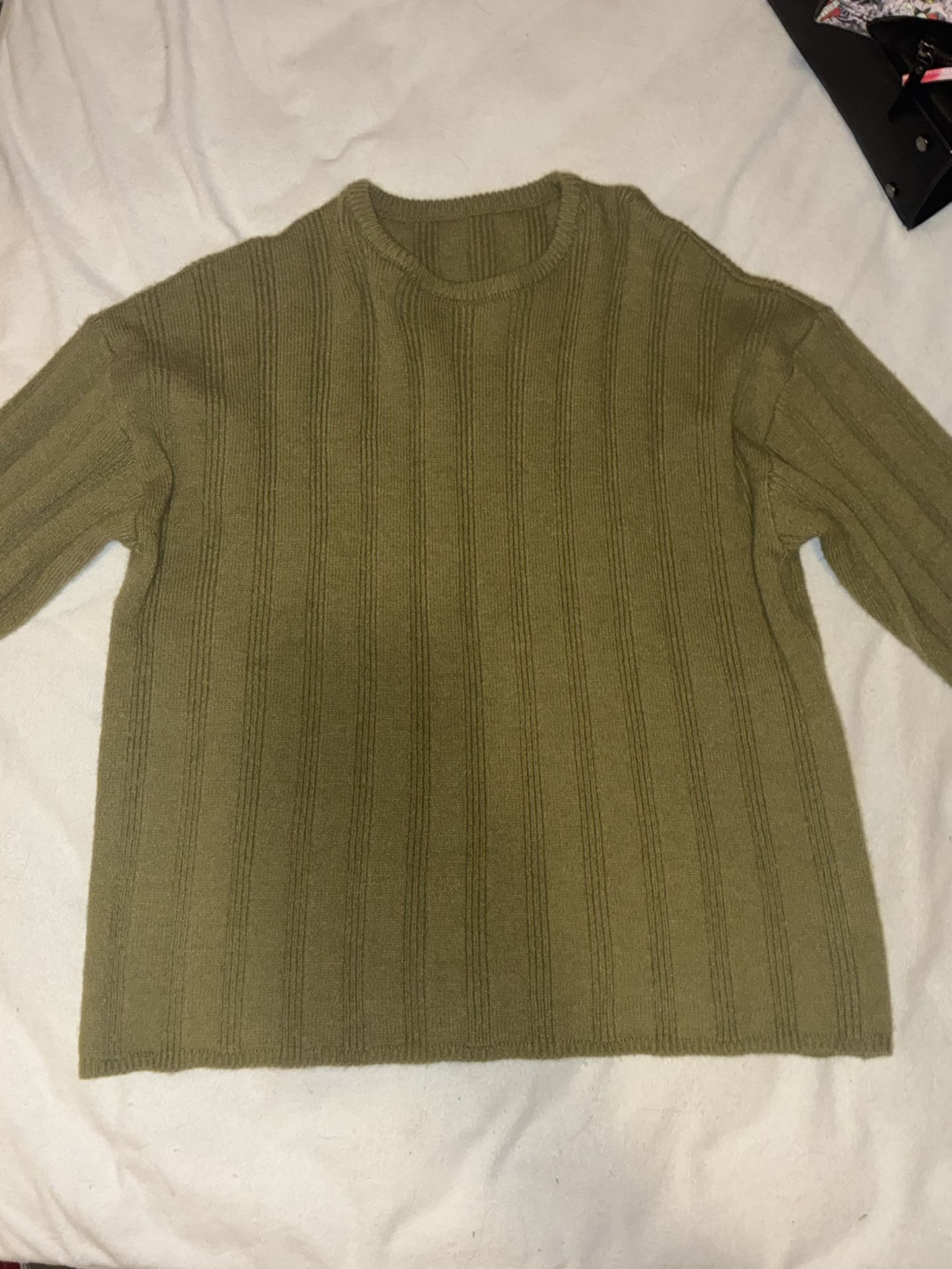 Olive Green Knited Sweater