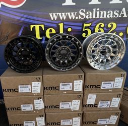 KMC 17” inch Wheels KM556 CRUX model. 17x8.5 inch Rims size. Brand New In Box Set Of 4