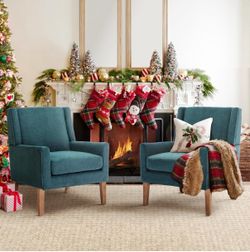 Accent armchair upholstered