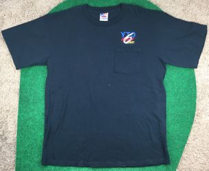 Vintage YTO 6 Speed RWD Pocket T-Shirt Black XL Made in USA Jensen Activewear
