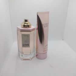Vs Love Set 3.4 Oz Each Full Bottles Discoloration On Bottle No Lid No Box 