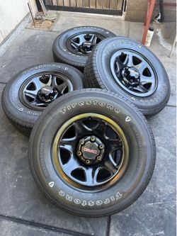 255/70/R17 Firestone Destination & GMC Chevy Silverado Wheels