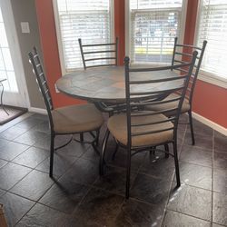 Ashley Furniture Anitigo Fixed Slate Round Table 4 Chairs 