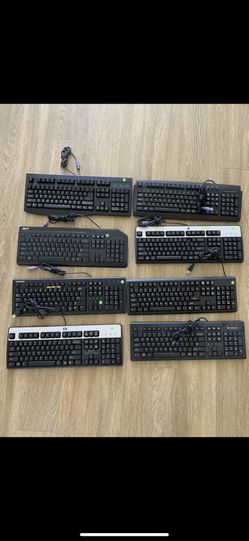 Lot of 8 computer keyboards SERIOUS PEOPLE ONLY!