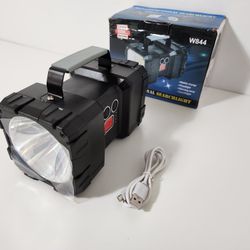XHP70.2 9-Core Powerful Light LED Rechargeable Double Head Searchlight Handheld Flashlight Work Light Spotlight Floodling

