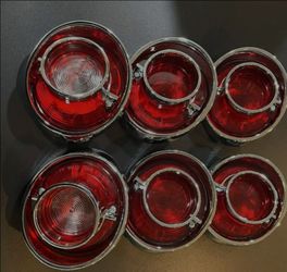 64 impala tail light bezel set