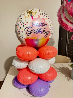 Birthday ballon decor