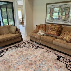 Bernhardt Couch and Loveseat 