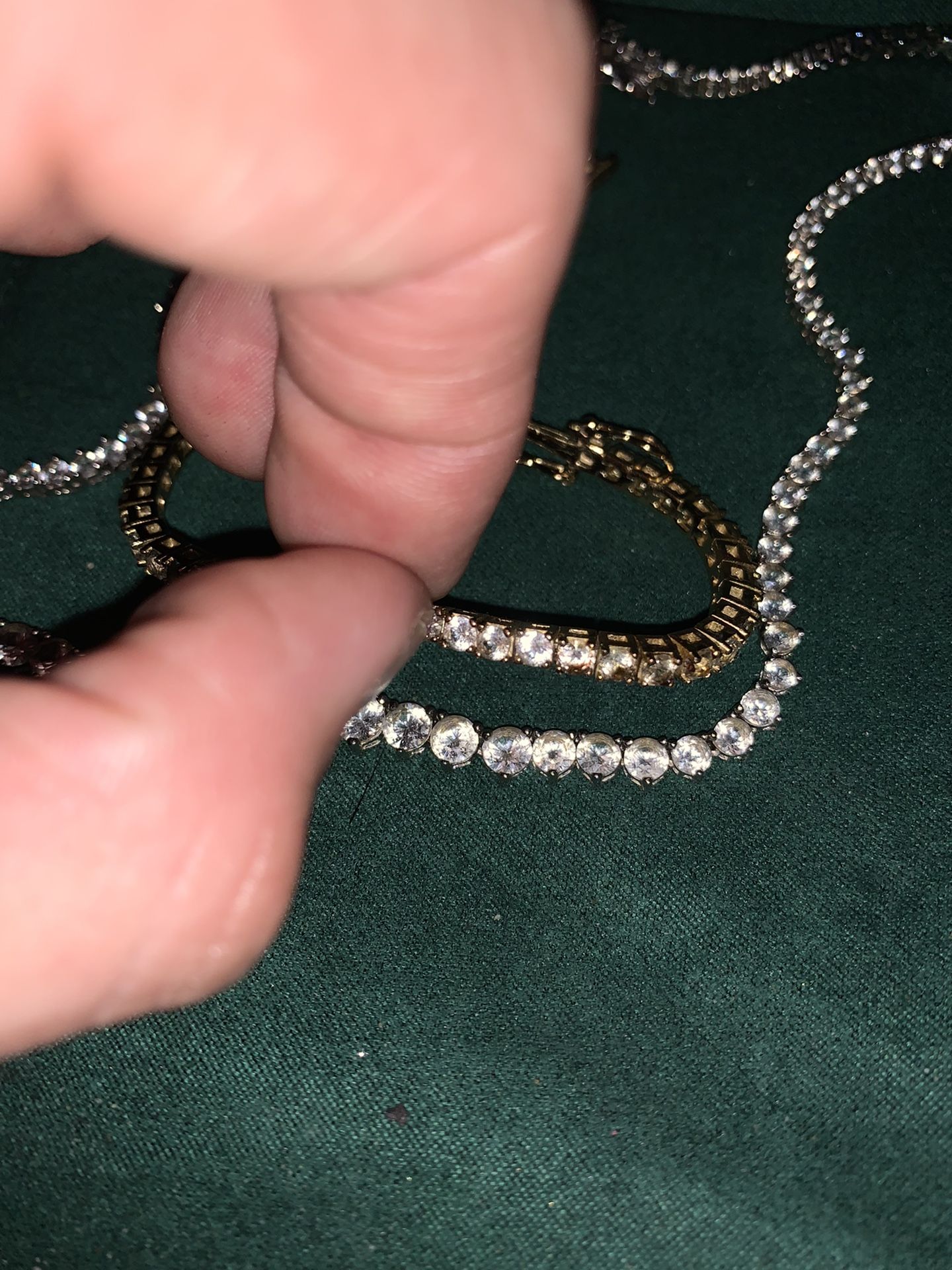 Vs1 25ct 14kt White Gold Tennis Chain