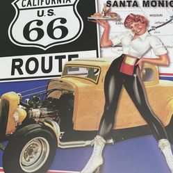 Metal Signs Rt66 12.00 Each