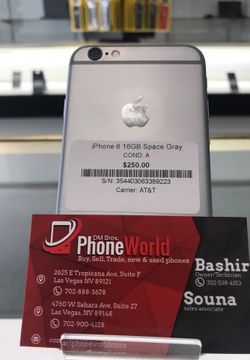 iPhone 6 16GB Space Gray AT&T