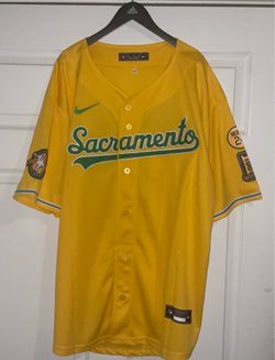 Sacramento Athletics Nick Kurtz MLB Elite Home Yellow Vapor Stitched Jersey Rickey Henderson Patch 125TH Anniversary Adult Mens Size XXL