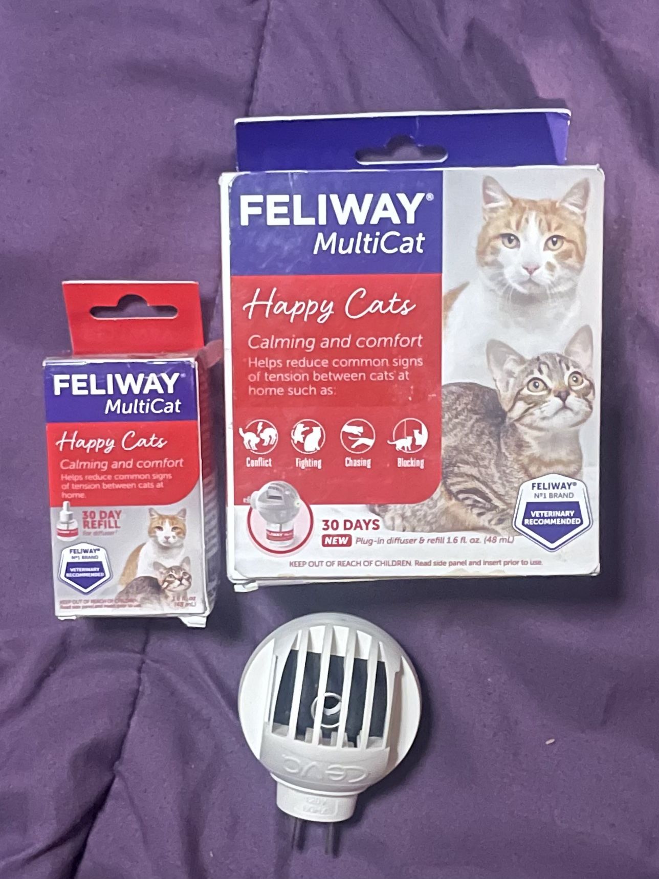 Feliway MultiCat Diffuser Starter Kit + Refill + Extra Diffuser