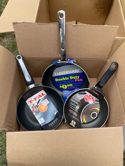 T-Fal, Ballerini, Farberware sauté pan/ stir fry