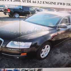 FOR PARTS A 2006 AUDI A6 3.2 ENGINE FWD TRANSMISSION 