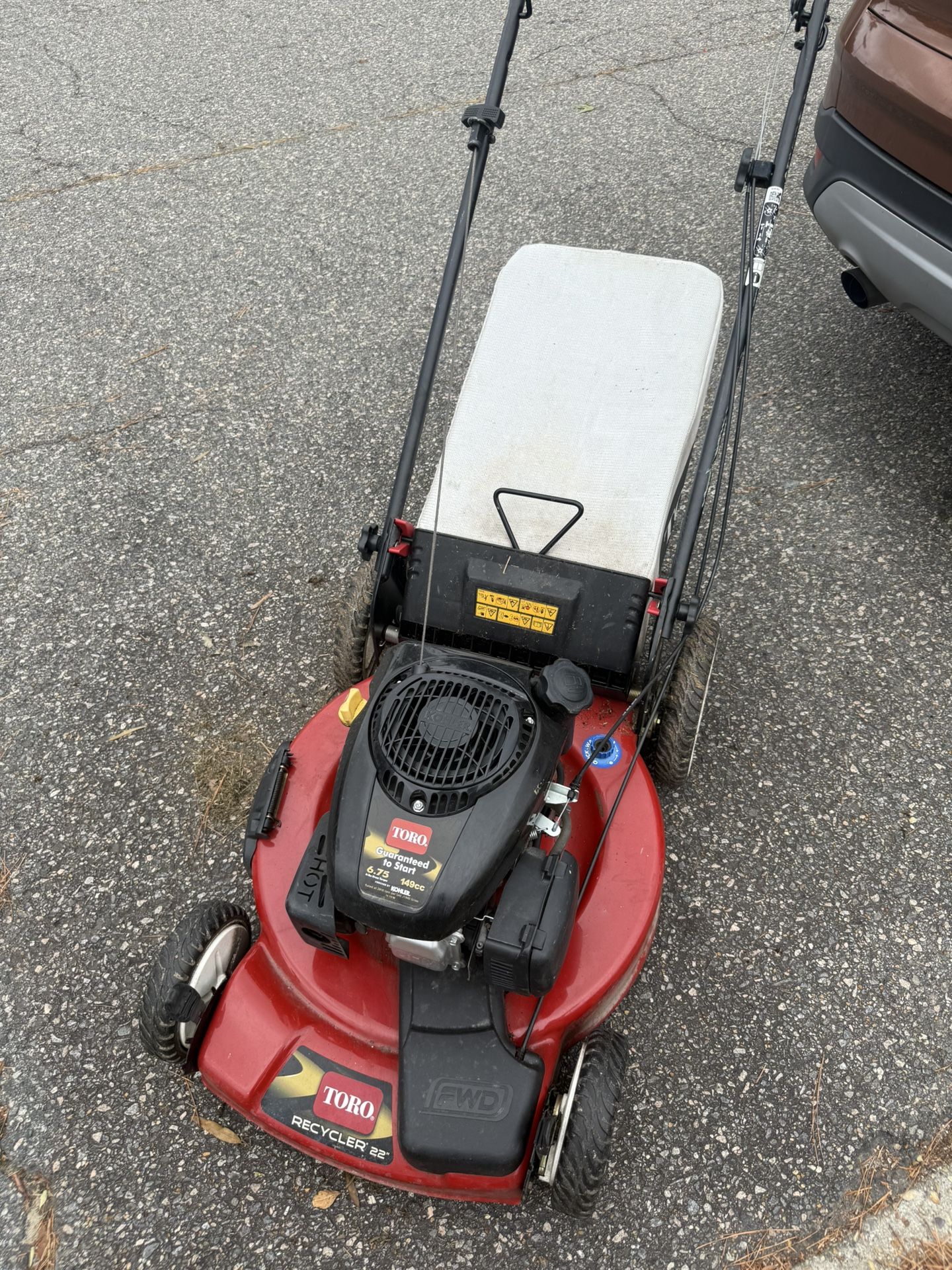 Toro 22in Self Propelled Recycler 149cc