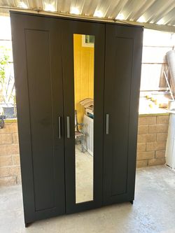 Closet dresser with mirror