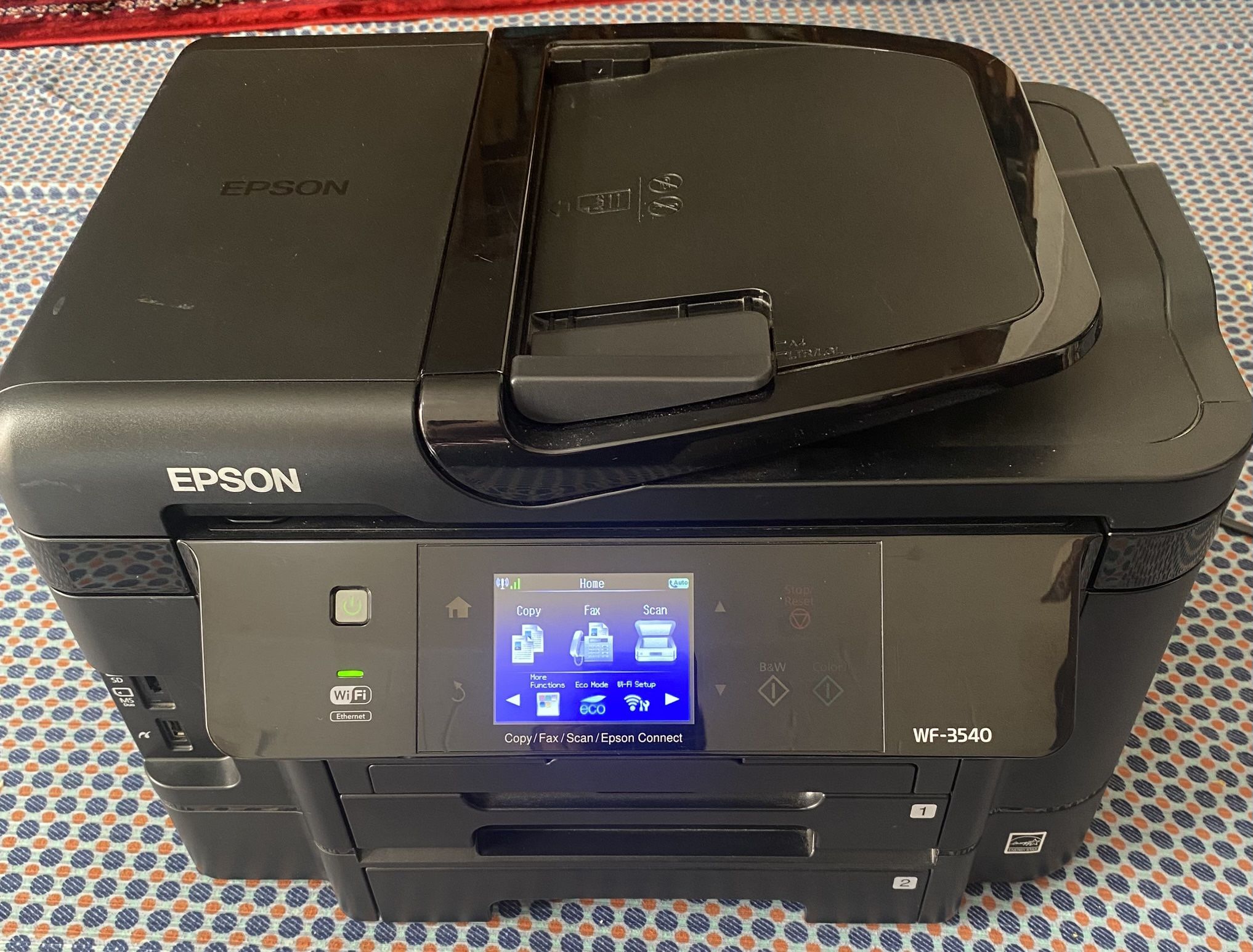 EPSON- WF-3540/Model- C481A Copy/Fax/Scan/Epson Connect