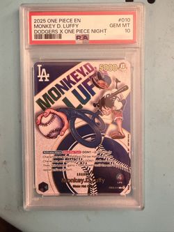 One Piece Monkey.D.Luffy EB02-010 La Dodgers Promo Card
