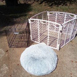 Dog Pen+Cage+Pillow Grey 40.00