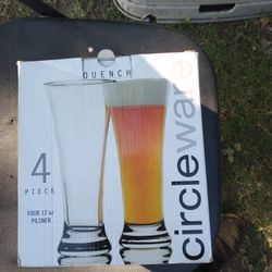 !! 4 Pack Used Drinking Glasses 