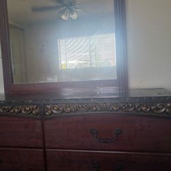 Dresser, Mirror and 2 Night Stands