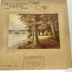 1918 E. D. Clapp MFG CO Anthracite Coal Advertising Calendar Auburn NY 
