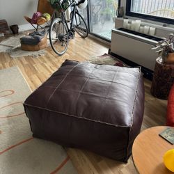 Leather Ottoman - New