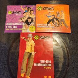 4  Zumba Exercise DVDs  Plus Fitness Guide 