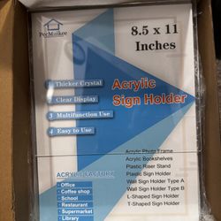 Acrylic Sign Holder 