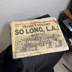 Collectible Los Angeles Herald Examiner Newspapers (Vintage Lot)